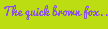 Image with Font Color 8C4EE9 and Background Color BCDD11